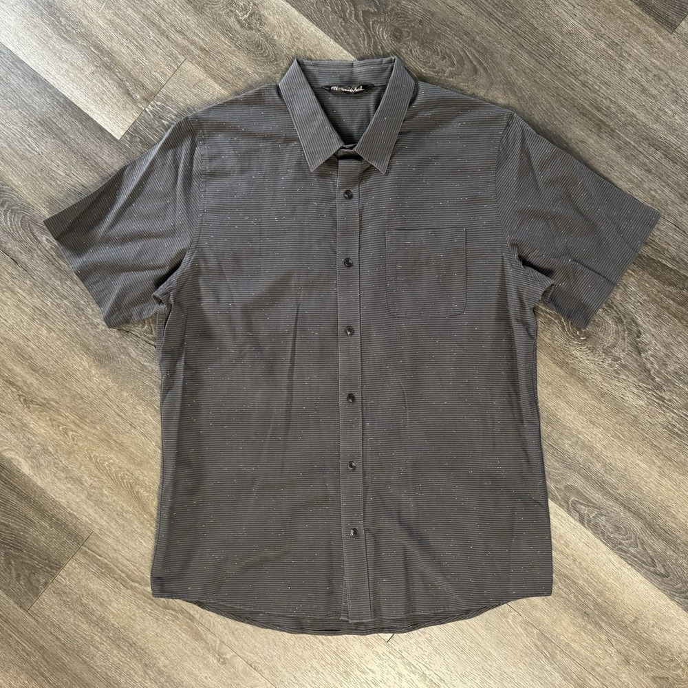 Travis Matthew Polka Dot button up Size Large
